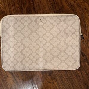 Kate Spade Cream Floral Laptop Case